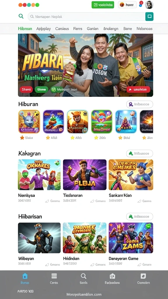 putarmega - Tampilan antarmuka utama PUTARMEGA yang menarik.